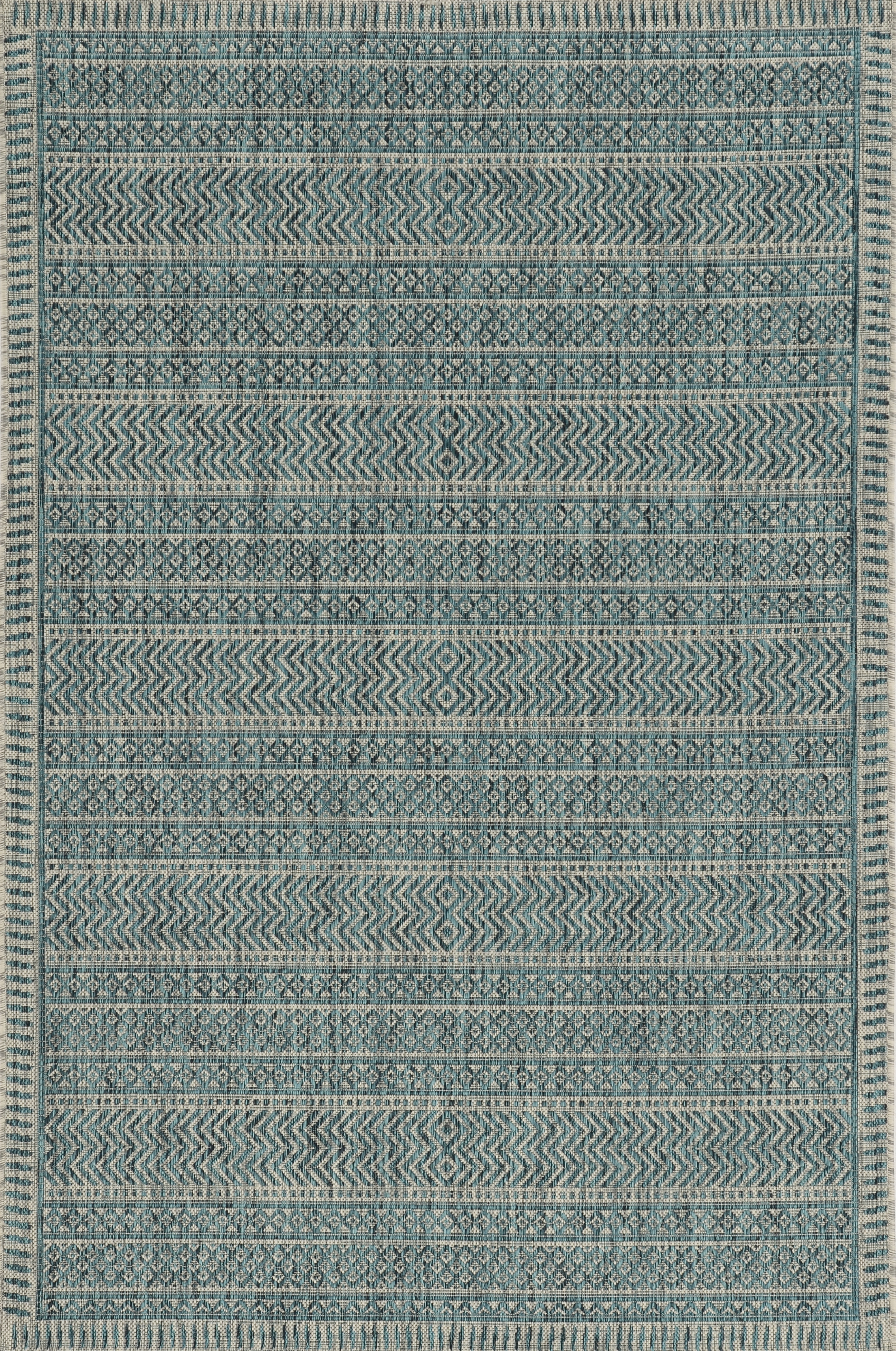 KAS Area Rugs Provo 5755 Teal Horizon Machine Woven Performance